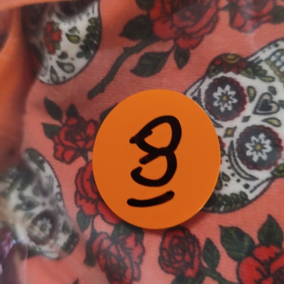 🟣Torrid Curve Bralette Plus Size 3 - Lightly Lined Cotton Lace Hem Ditsy Skull - Picture 13 of 13